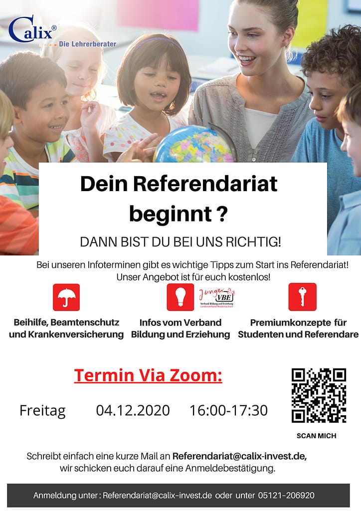 Top informiert ins Referendariat! Unsere aktuellen Infotermine Dezember 2020 1 Referendariat