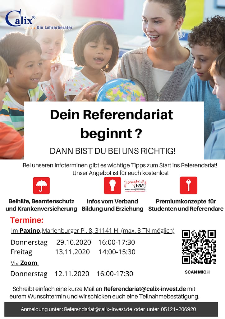 Top informiert ins Referendariat! Unsere aktuellen Infotermine 1 Top informiert ins Referendariat! Unsere aktuellen Infotermine 1