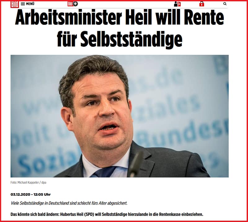 Rentenversicherungspflicht für Selbstständige 2021-2022 1 Rentenversicherungspflicht für Selbstständige
