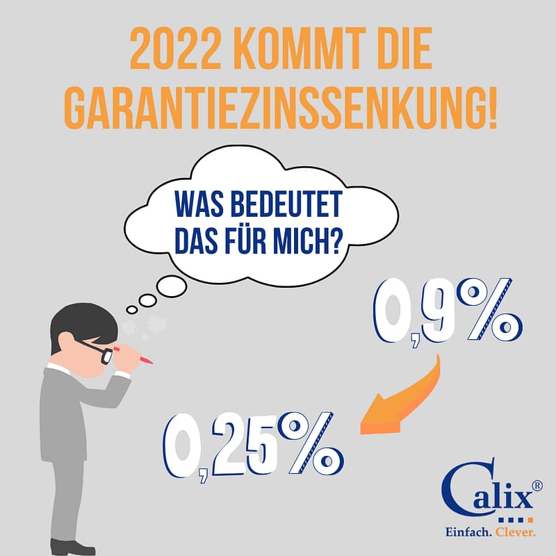 Garantiezinssenkung zum 01.01.2022! Was tun? 1 Garantiezinssenkung 2022